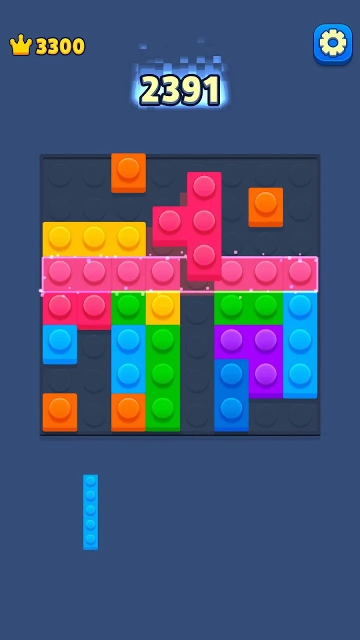 Kolorowe klocki w grze